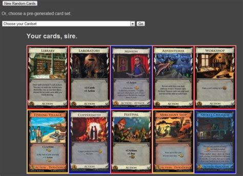 dominion deck generator|Dominion Picker .